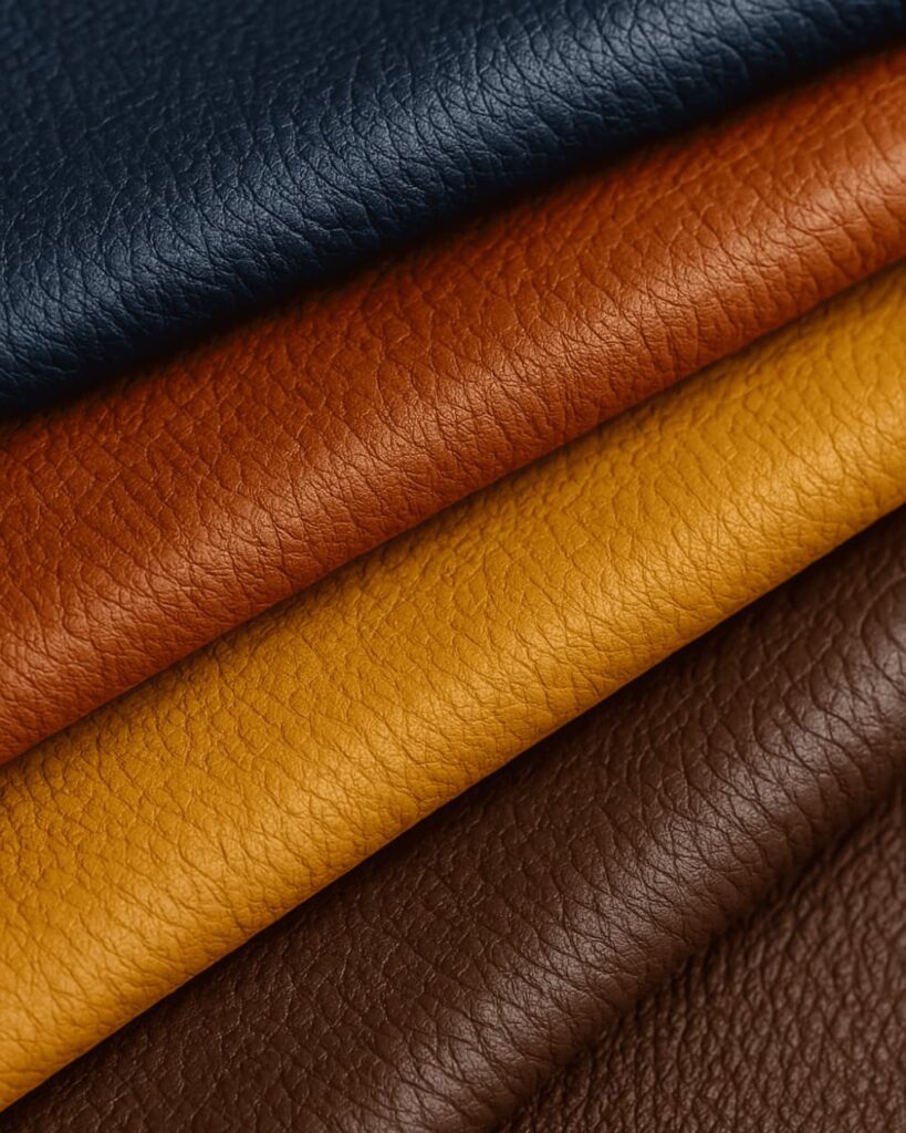 Echtes Leder in verschiedenen Farben – hochwertige Lederqualität für handgefertigte Accessoires von GEOTI