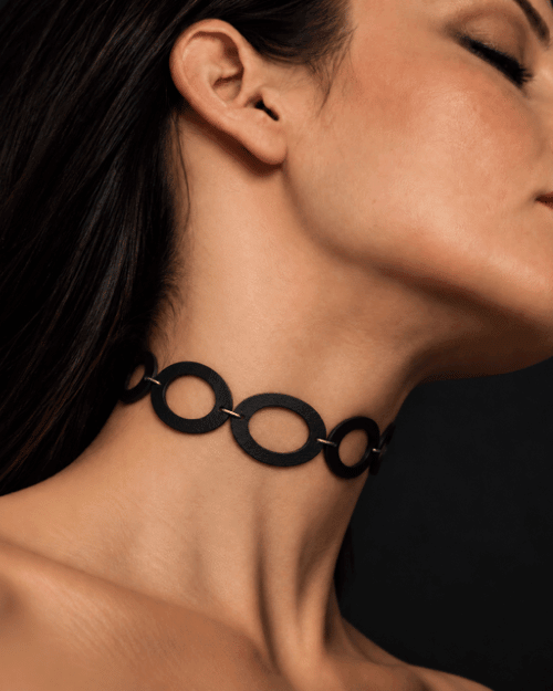 Lederhalsband / Choker